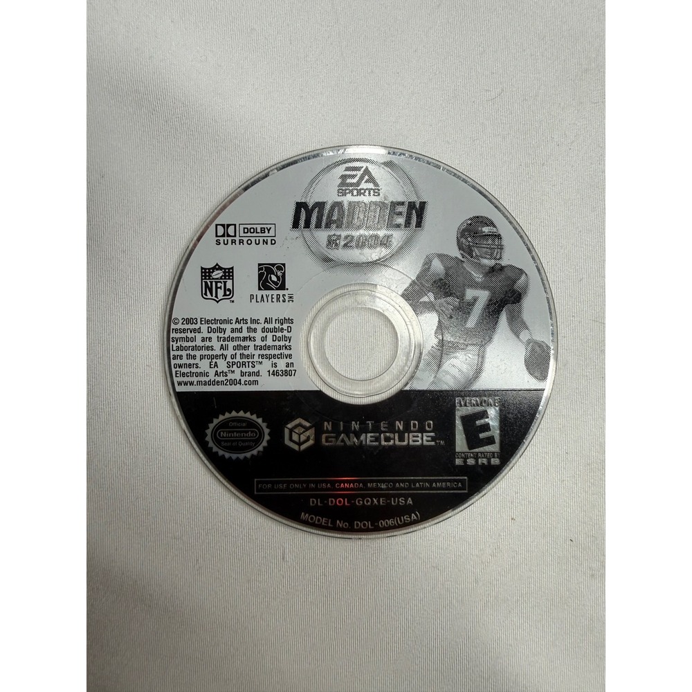 EA Sports Madden NFL 2004 Nintendo GameCube GC Disc Only
